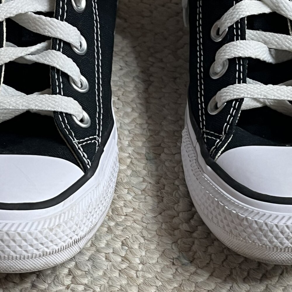 Converse All Star Chuck Taylor Women's Size 7.5 Black High Top Sneakers Shoes - Picture 5 of 10